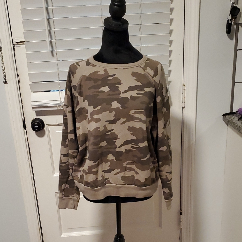 Universal Thread Camouflage Print Sweatshirt - image 1